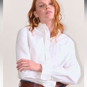NWT Everlane The Must-Have Oxford Shirt White